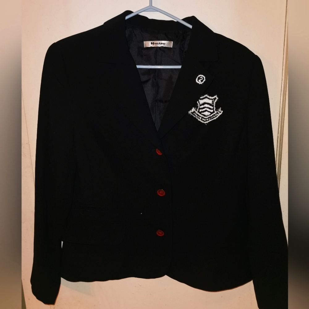 Hand Embroidered Persona 5 School Jacket (freebie bundle add on)